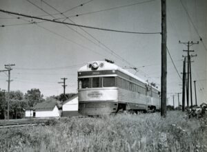 Illinois Terminal | Benld, Illinois | Streamliner #302 | 1953 NRHS Convention | September 6, 1953 | Ara Mesrobian Photograph | NRHS Collectionc