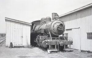 Virginia Blue Ridge Railroad | Piney River, Virginia | Steam locomotive 2-8-0 #6 | August 1957 | Fielding Lew Bowman photograph