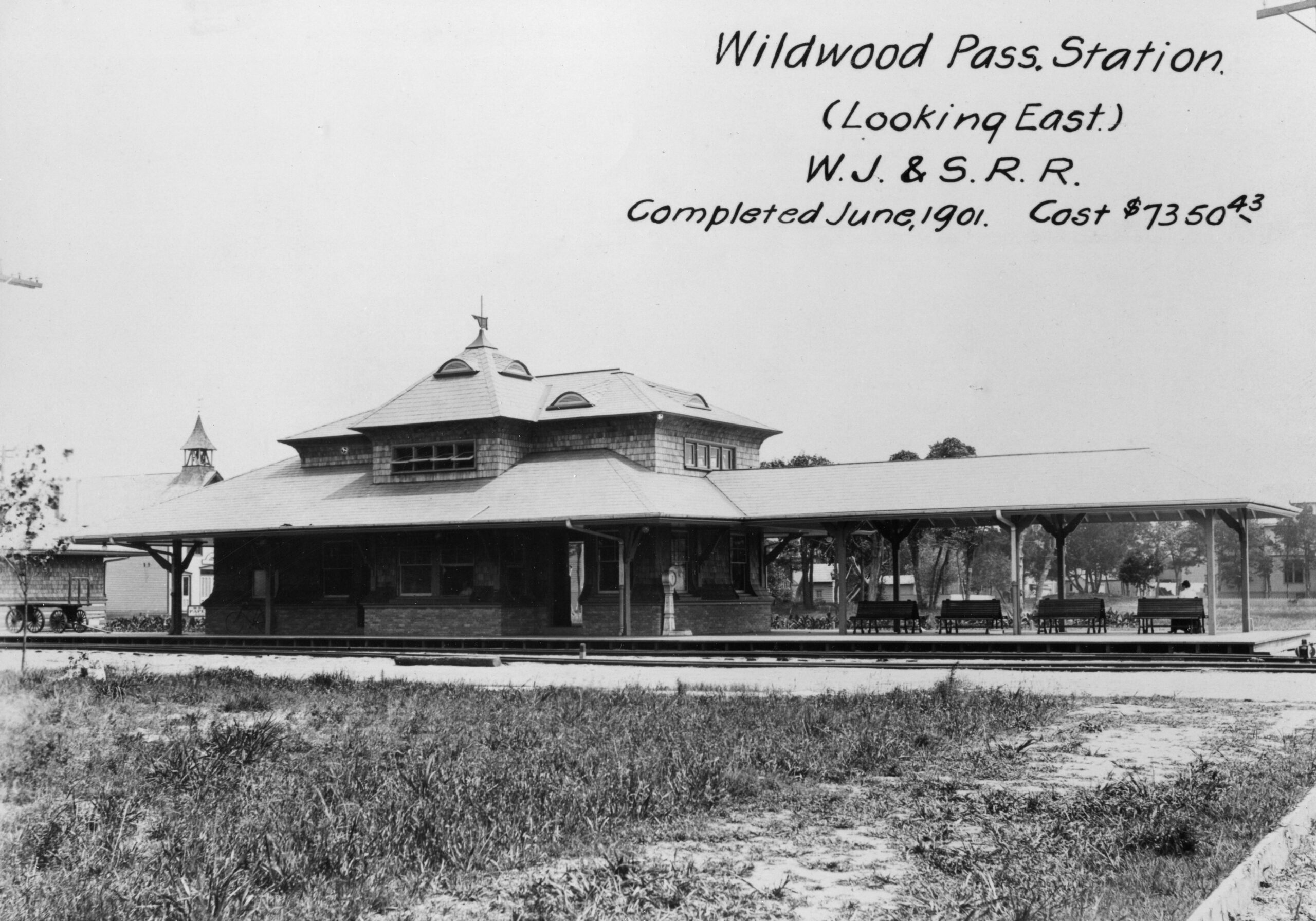 West Jersey and Seashore Railroad | PRSL | Wildwood, New Jersey | Passenger Station | 1901 | R.R. Long collection — West Jersey Chapter, NRHS