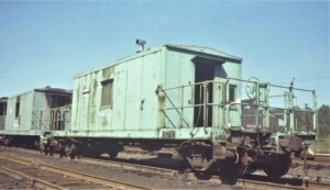 Pittsburgh and Lake Erie Railroad | Groveton, Pennsylvania | Transfer Caboose #559 | October 14, 1973 | H.B. Olsen photograph