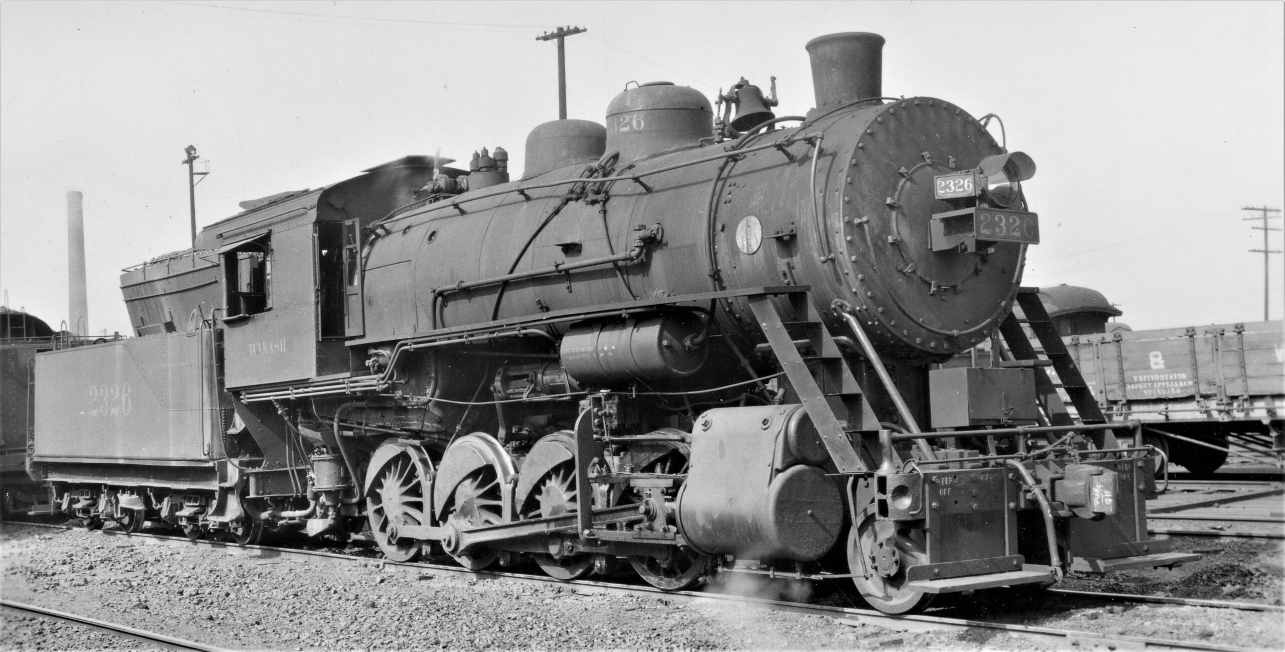 Wabash Railroad | Chicago, Illinois | Class I-3 2-8-0 #2326 Consolidation steam locomotive | July 29, 1929 | Robert P. Morris photograph