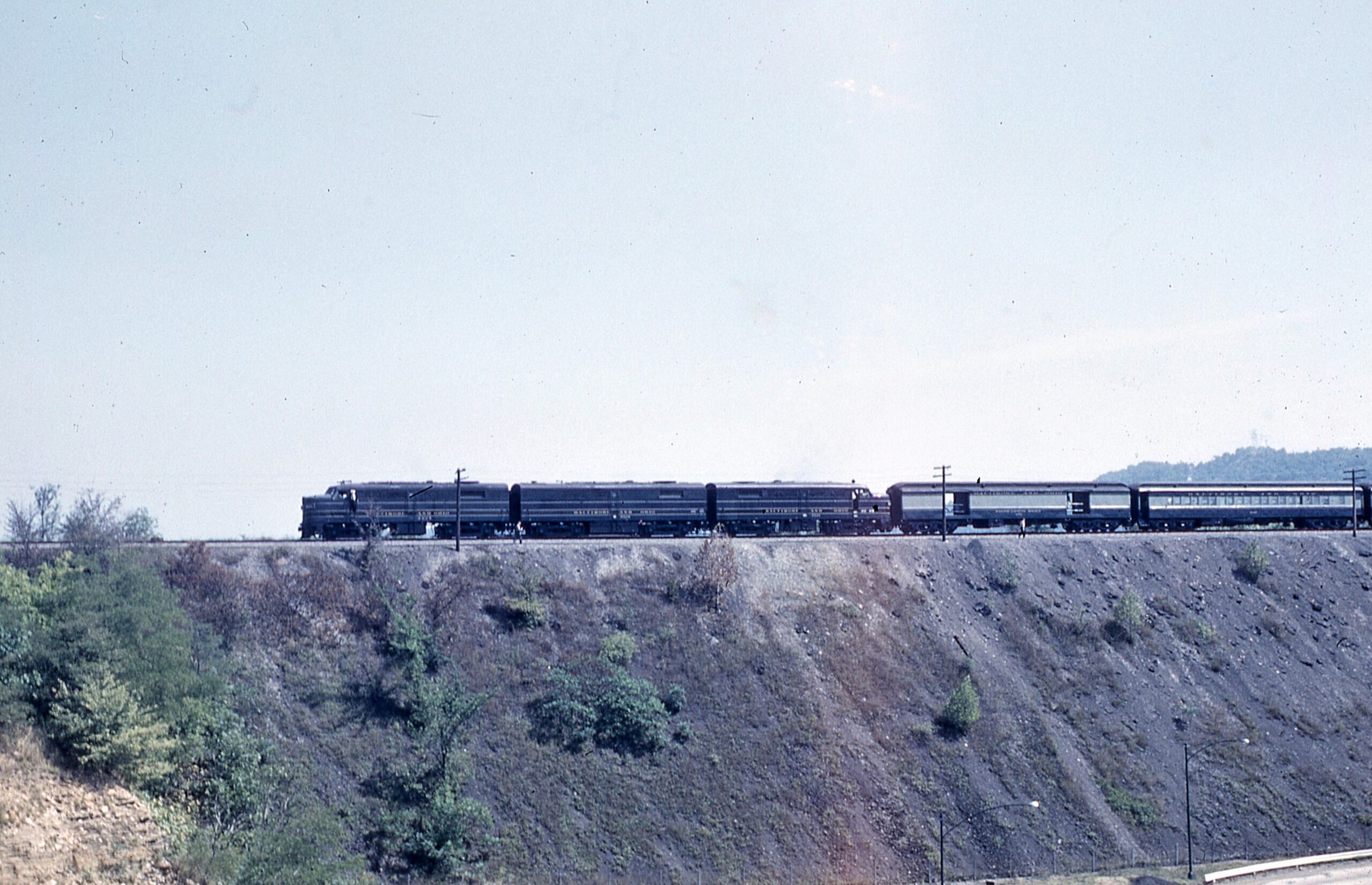 Baltimore and Ohio | Harmor Township, Pennsylvania | Alco FABA #4021 diesel-electric locomotives | 1959 NRHS Convention Excursion on B&LE | September 5, 1959 | NRHS Collection