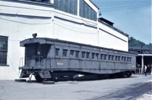 Union Railroad | Hall, Pennsylvania | Passenger observation coach #506 | NRHS 1959 Convention tour | September 5, 1959 | NRHS Collection