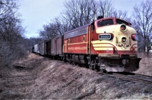 Wellsville Addison and Galeton Railroad | Shongo, New York | EMD F7a 2000 | Freight train | Dave Augsberger photograph | Richard Prince Collectipn
