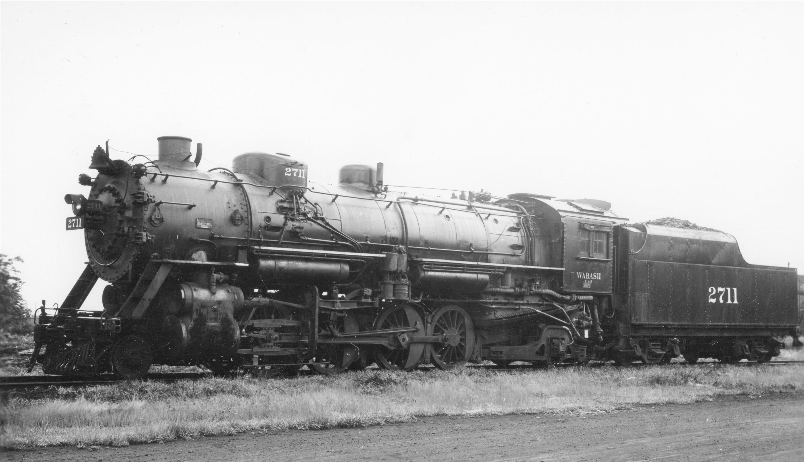 Wabash Railroad | Decatur, Illinois | Class K-5 2-8-2 #2711 steam locomotive | July 17. 1938 | C. W. Witbeck photograph | Elmer Kremkow collection
