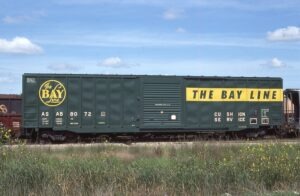 Atlanta and Saint Andrews Bay Railway | Bay Line | Bensenville, Illinois | Box car #ASAB 8072 | September 5, 1977 | Dave McKay photograph