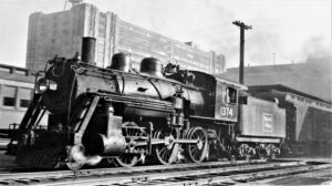 Boston and Maine | Boston, Massachusetts | Class B-15b 2-6-0 #1374 steam locomotive | North Station | November 1, 1936 | NRHS Collection