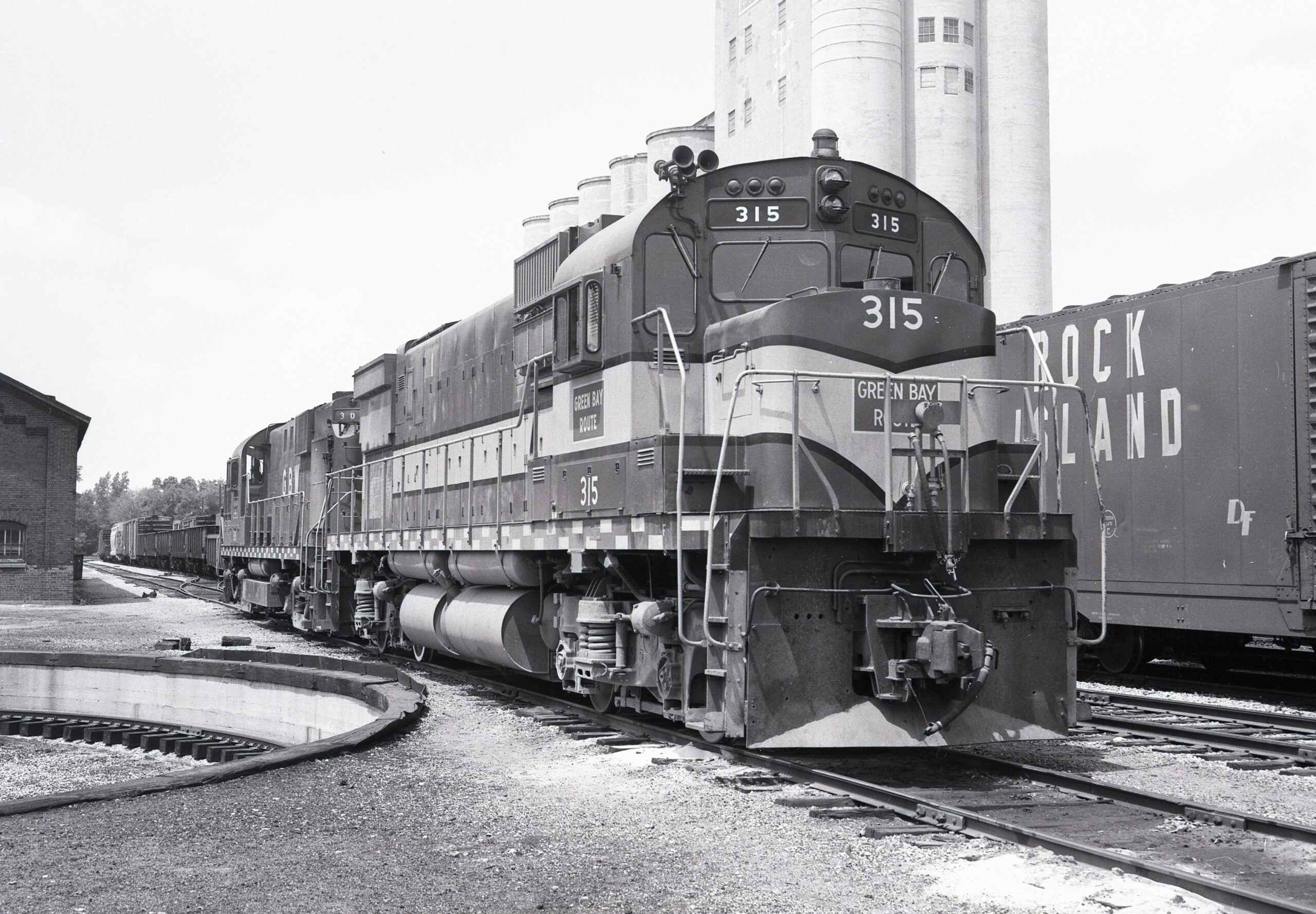 Green Bay and Western | Green Bay, Wisconsin | Alco C430 #315 diesel-electric locomotive | June 12, 1971 | Elmer Kremkow collection