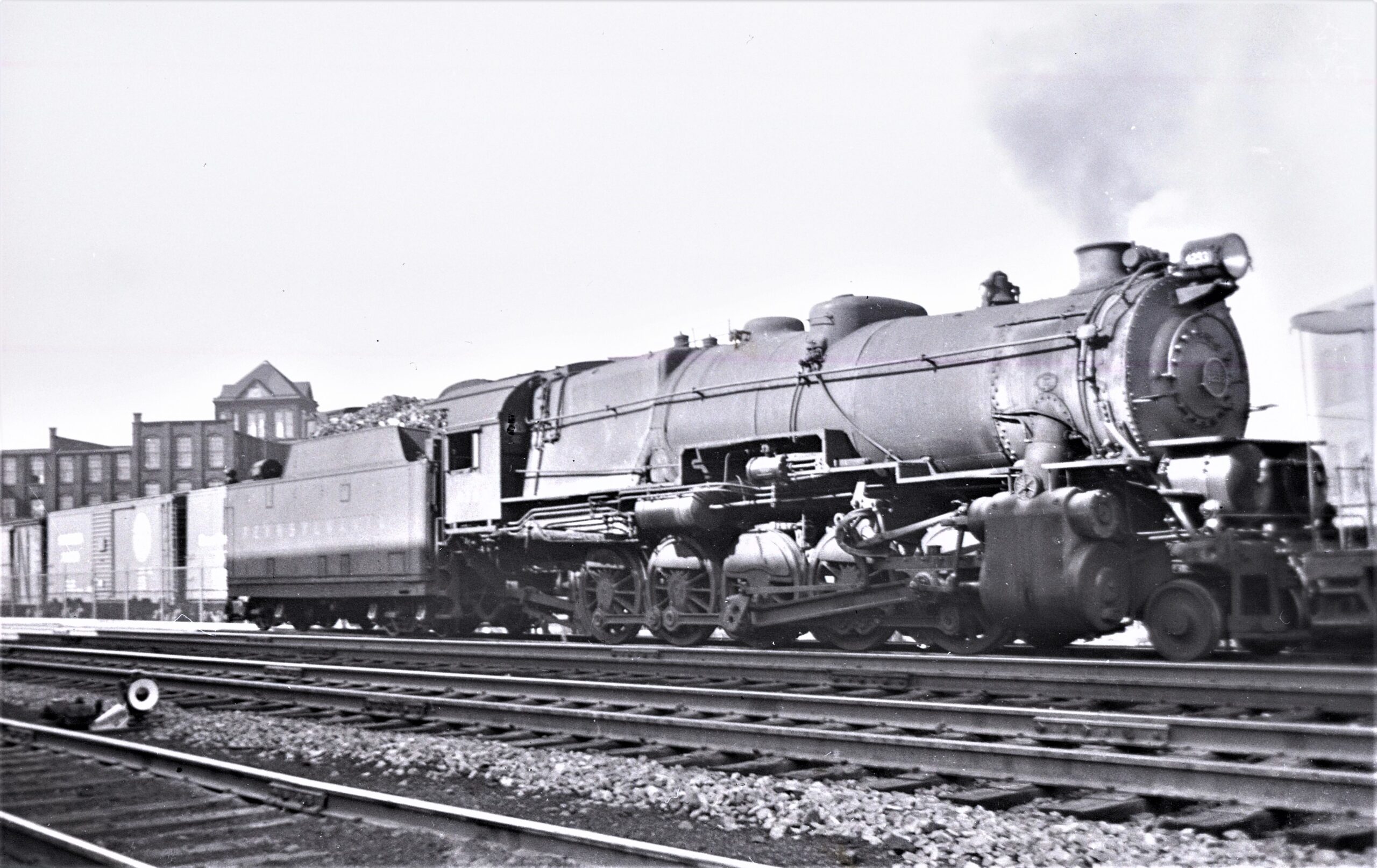 Pennsylvania Railroad | Cleveland, Ohio | Class I-1s 2-10-0 decapod steam locomotive | August 1941 | Fiedling Lew Bowman Jr. photograph