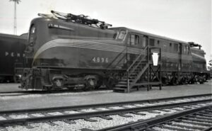 Pennsylvania Railroad | Queens, New York | Flushing Meadows, N.Y. | Class GG1 #4896 electric motor | 1939-1940 New York World’s Fair | August 1940 | Fielding Lew Bowman photograph