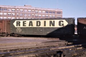Reading Company | Mansfield, Ohio | Box car #RDG115930 | October 14, 1967 | Emery Gulash photograph