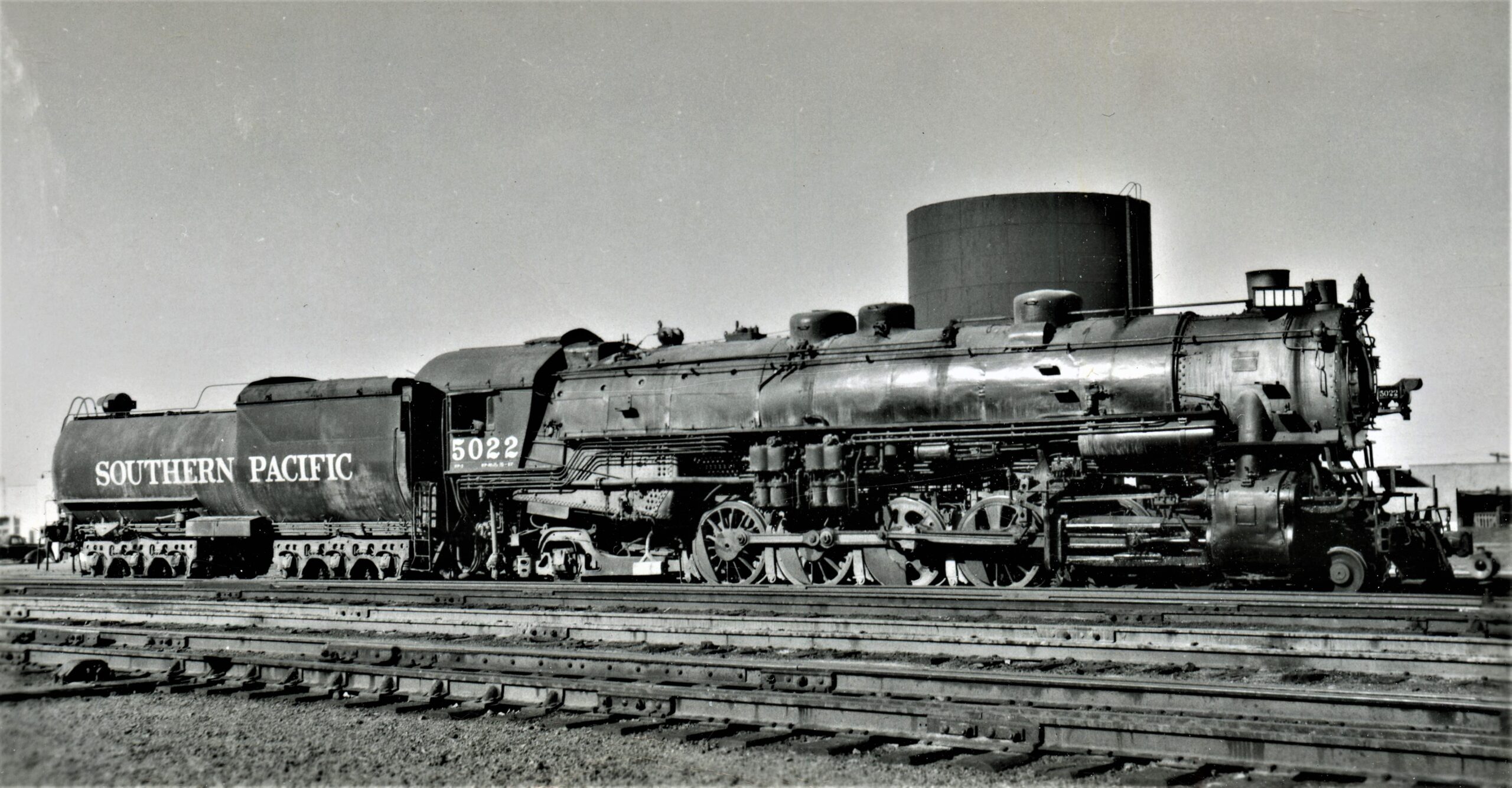 Southern Pacific Lines | Lordburg, New Mexico | 4-10-2 #5022 steam locomotive | November 24, 1947 | Arthur B. Johnson | Elmer Kremkow Collection