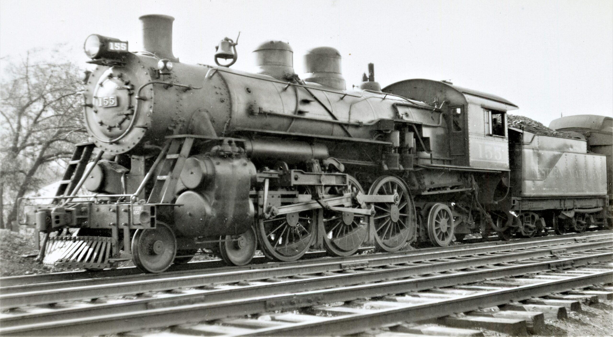 Western Maryland Railway | Gettysburg, Pennsylvania | Class K-1 4-6-2 #155 steam locomotive | November 1942 | West Jersey Chapter NRHS