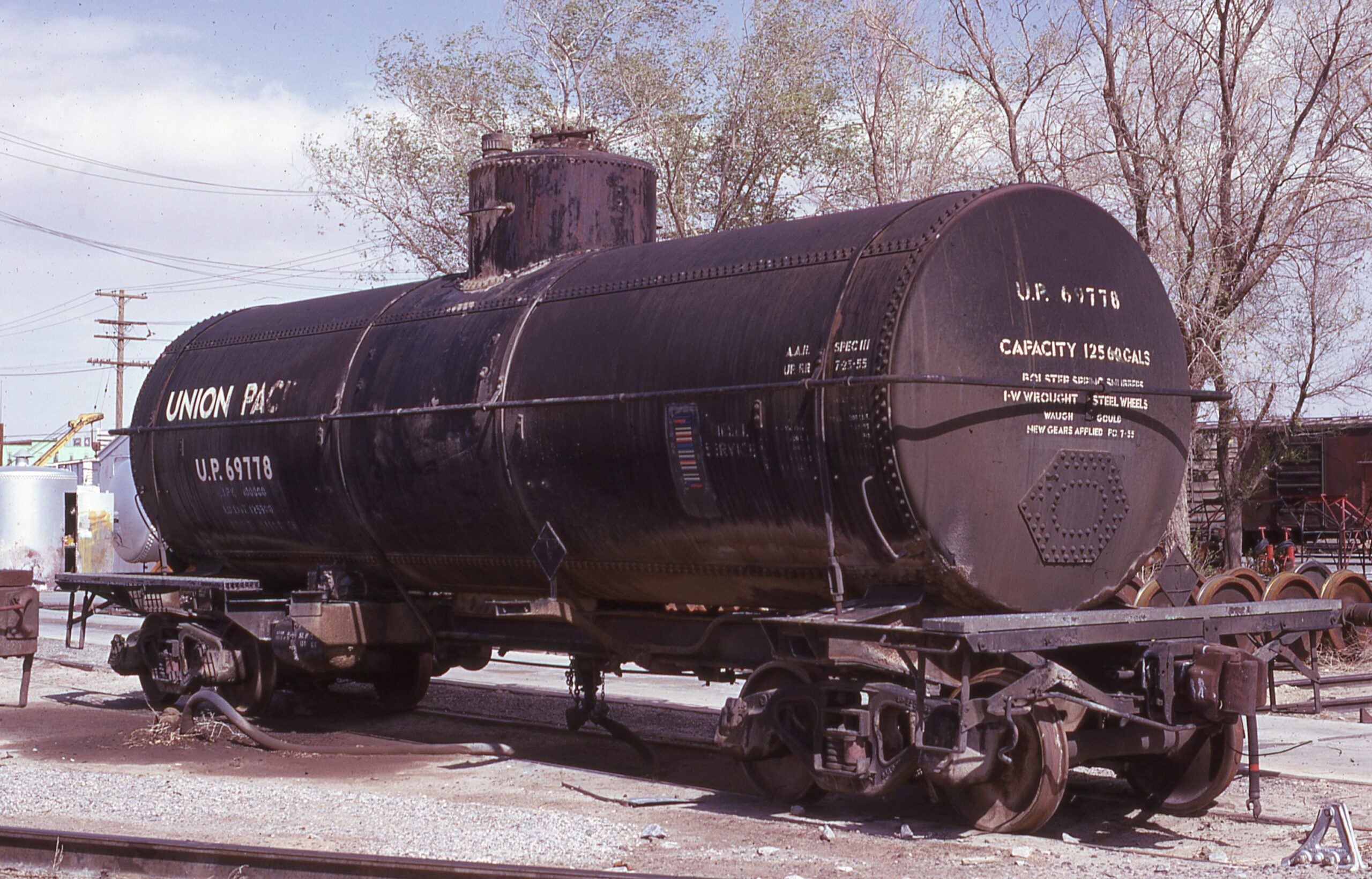 Union Pacific Railroad | Las Vegas, Nevada | Tank car #UP69778 | Marc 27, 1975 | Emery Gulash photograph