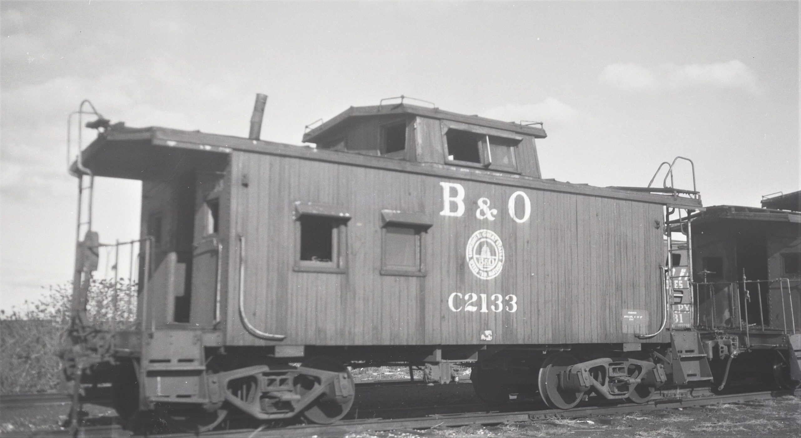 Baltimore and Ohio | Staten Island, New York | Class I-5 wood framed caboose # C2133 | Arlington Yard | April 1968 | H.B. Olsen photograph