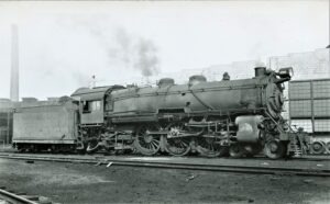 Pennsylvania Railroad | East Saint Louis, Illinois | Class K3s 4-6-2 #7792 steam locomotive | 1955 | Fred Schneider III Jr. photograph | John Bowman, Jr. collection
