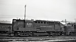 Pennsylvania Railroad | Altoona, Pennsylvania | Alco Class RS11 #8621 diesel-electric locomotive | 1960 | Elmer Kremkow photograph