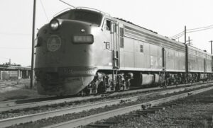 Baltimore and Ohio | Detroit, Michigan | EMD Class E8a #1416 diesel-electric locomotive | 1965| Elmer Keemkow photograph