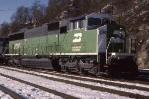 Burlington Northern | Saint Paul, Minnesota | Hoffmans | EMD SD60M #9206 diesel-electric locomotive | February 2005 | David Kitzke Photo | Morning Sun Books Collection