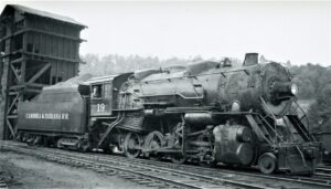 Cambria and Indiana Railroad | Ebensburg, Pennsylvania | Class 2-8-0 #19 steam locomotive | 1940 | Elmer Kremkow collection