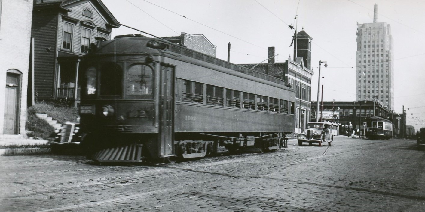 Milwaukee Electric Railway Company | Milwaukee, Wisconsin | Car #1102 | August 1935 | Ed Frank, Jr. photograph | Elmer Kremkow collection