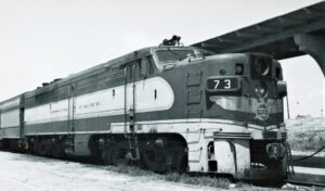 Missouri Pacific Lines | Brownsville, Texas | Alco Class PA2 #73 diesel-electric locomotive | PIONEER | June 11, 1962 | Arthur B. Johnson photograph | Elmer Kremkow Collection