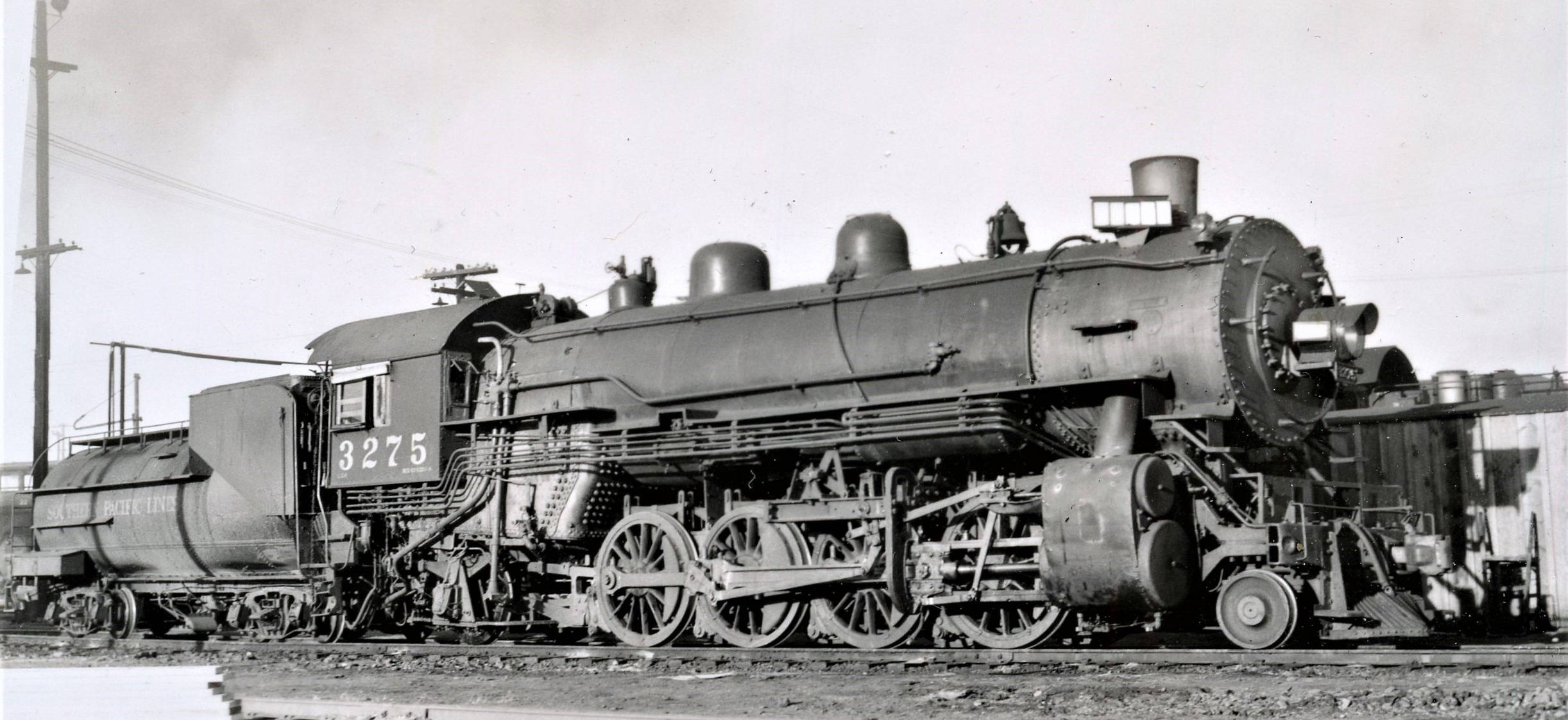 Southern Pacific Lines | Oakland, California | Class MK5 2-8-2 #3275 steam locomotive | November 17, 1939 | West Jersey Chapter NRHS Collectionr