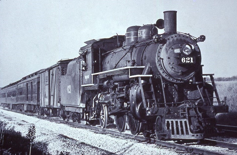 Wabash Railroad | Sothmoor, Illinois | Class 4-6-0 #621 steam locomotive | Intercity passenger train | 1930 | Elmer Kremkow collection