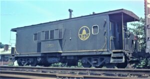 Baltimore and Ohio | Elizabeth, New Jersey | Caboose #C3703 | July 14, 1973 | H.B. Olsen photograph