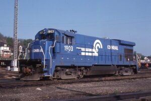 Conrail | Conway, Pennsylvania | GE B23-7 #1991 diesel-electric locomotive | May 21, 1978 | David Hamley photograph