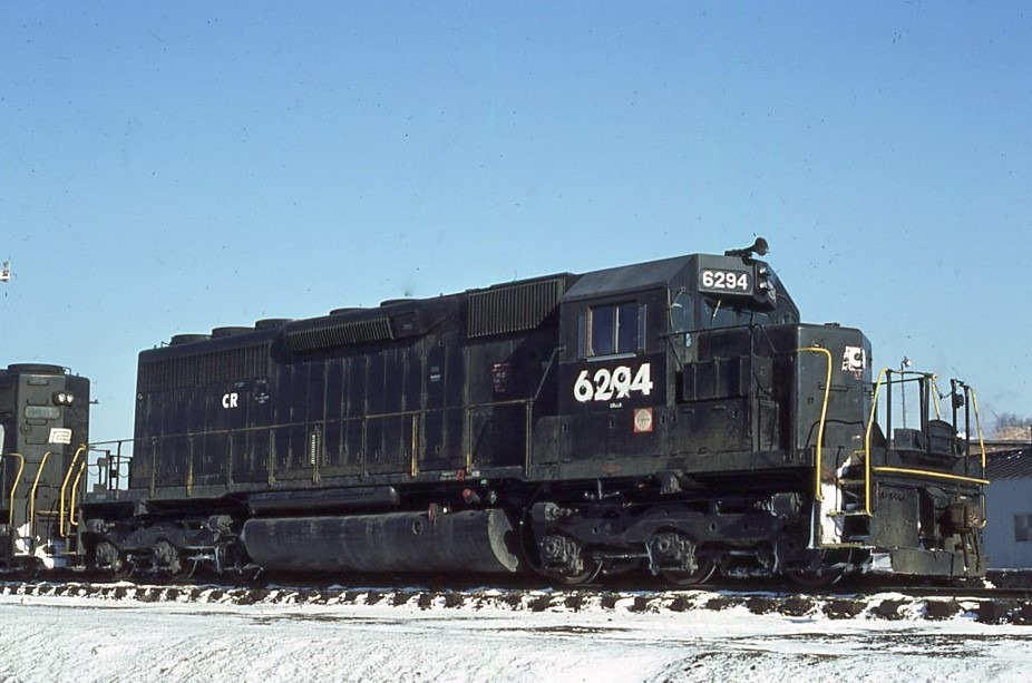 Conrail | Conway, Pennsylvania | EMD Diesel-electric SD40 #6294 locomotive | December 24, 1966 | David Hamley photograph