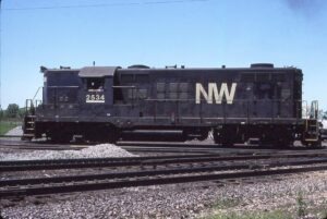 Norfolk and Western Railway | Toledo, Ohio | EMD Class GP9 #2534 diesel-electric locomotive | ex-Nickel Plate Road GP9 #574 | June 11, 1980 | Elmer Kremkow photograph
