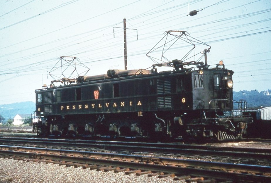 Pennsylvania Railroad | Thorndale, Pennsylvania | GE Class FF-2 #6 electric motor | July 18, 1960 | John Dziobko, Jr. photograph