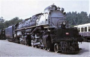 Union Pacific | Bellows Falls, Vermont | Alco “Big Boy ” 4-8+8-2 steam locomotive | Steamtown USA | August 3, 1969 | Jack DeRosset photograph | Morning Sun Books collection