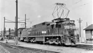 Virginian Railway | Roanoke, Virginia | GE Class EL-C #139 + 1 electric motors | September 15, 1957 | Felix Brunot photograph | Elmer Kremkow collection