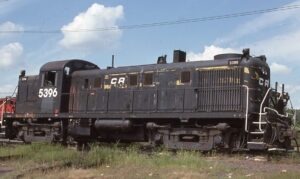 Conrail | Raritan, New Jersey | Alco RS3 #5396 diesel-electric locomotive | September 1977 | Jack DeRosset photograph | Morning Sun Books collection