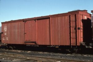 East Broad Top | Orbisonia, Pennsylvania | wooden box car #170 | February 1976 | Jack DeRosset photograph | Morning Sun Books collection