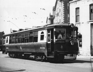 Kentucky Traction and Terminal Company | Frankfort, Kentucky | Cincinatti built car #311 | August 2, 1932 | Howard Johnston photograph | NJCNRHS collection