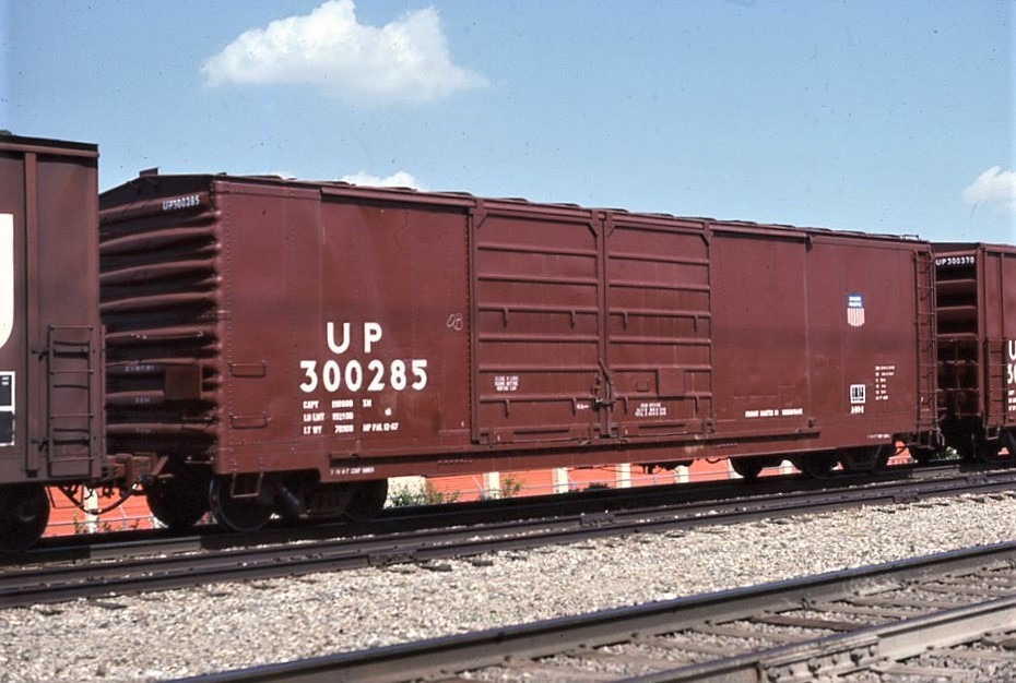 Union Pacific | Birmingham, Michigan | Double door box car #300285 | June 11, 1988 | Steve Timko photograph