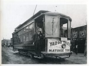 Yazoo Railway Company | Yazoo, Mississippi | Car # 4 | January 2, 1909 | opening day | NJCNRHS Collection photograph