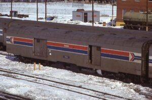 Amtrak | Chicago, Illinois | Baggage car # 1n178 | February 27, 1976 | Emery Gulash photograph | Steve Timko collection