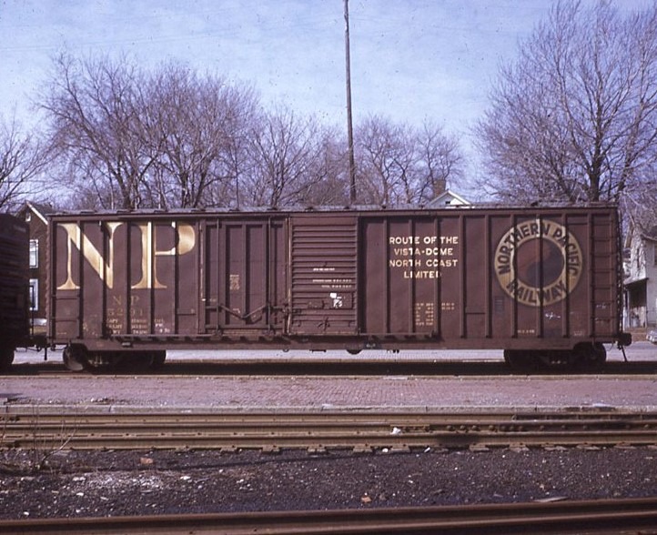 Northern Pacific | Pontiac, Michigan | Box car #5291 | February 7, 1972 | Emery Gulash photograph | Steve Timko collection