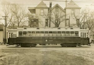 Public Service of New Jersey Co-ordinate Transport | Newark, New Jersey | Subway Car #8006 | Roseville car barn | December 21, 1937 | PSNJ Photo | NJCNRHS Collection