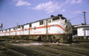 Seaboard Coast Line Railroad | Richmond, Virginia | EMD E7a #3036 diesel electric locomotive + 2 | November 1965 | William Rosenberg photograph