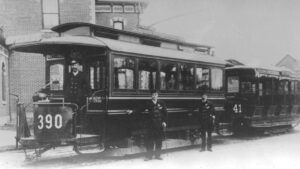 Toronto Railways | Toronto, Ontario, Canada | Electric streetcar#390 | 1892 | W.C. Bailey photograph | Elmer Kremkow collection