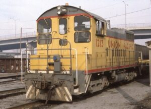 Union Pacific | Salt Lake City, Utah | EMD SW10 #1213 diesel-electric locomotive | January 16, 1983 | Dick Flock photograph