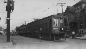 Milwaukee Electric Railway and Light Company | Milwaukee, Wisconsin | Motor cars 1130 + 1120, trailer car #1200 | August 1935 | Ed Frank, Jr. photograph | Elmer Kremkow collection
