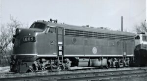 Missouri Pacific | Springfield, Missouri | EMD Class F7a #809 diesel-electric locomotive | January 26,1954 | Arthur B. Johnson photo | Elmer Kremkow Collection