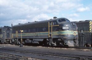 Reading Company | Reading, Pennsylvania | EMD Class FP7 #903 diesel-electric locomotive | November 13,1976 | Bill Brennan photograph | Morning Sun Books collection