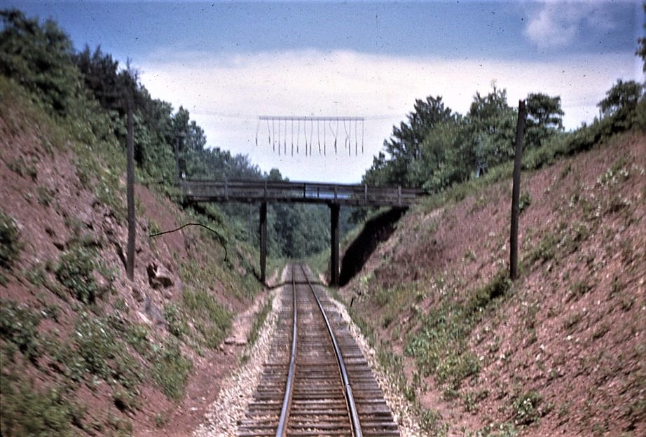 East Broad Top | Fairview, Pennsylvania | near Saltillo, Pennsylvania | NRHS Passenger extra | Right-of-way | June 6, 1948 | Bill Rugen photograph
